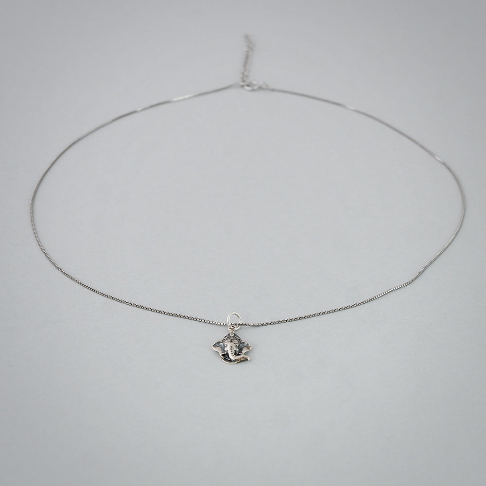 Ganesha Sterling Silver Necklace