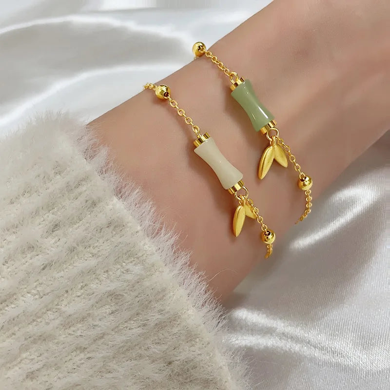 Jade Style Chain Bracelet