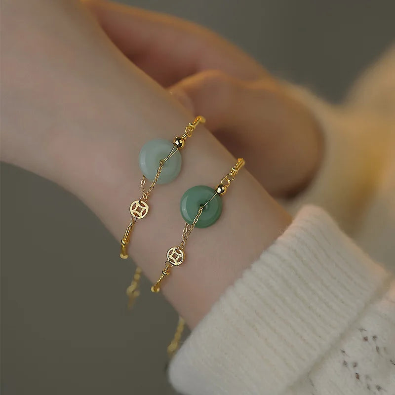 Jade Style Chain Bracelet