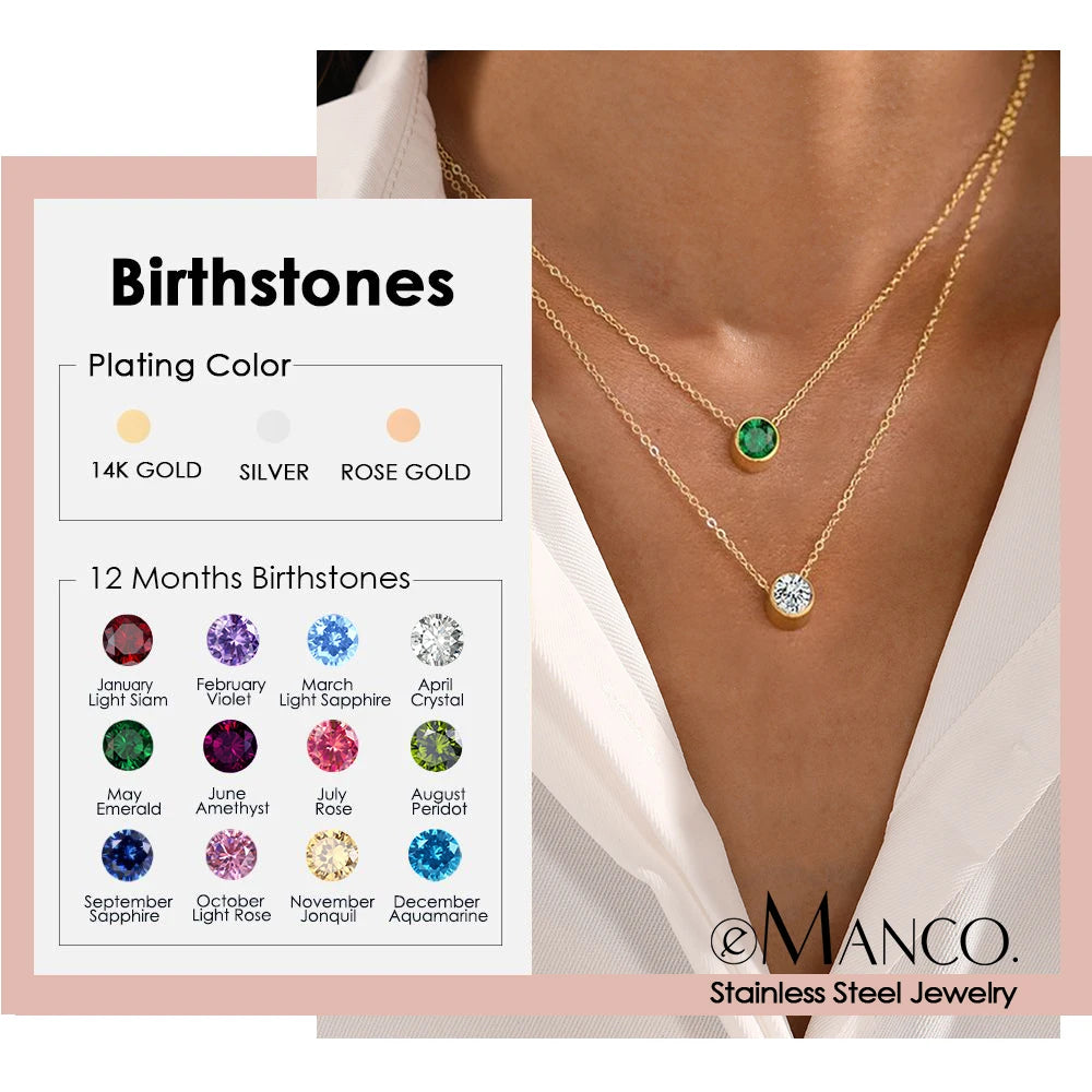 Birthstone Style Necklaces