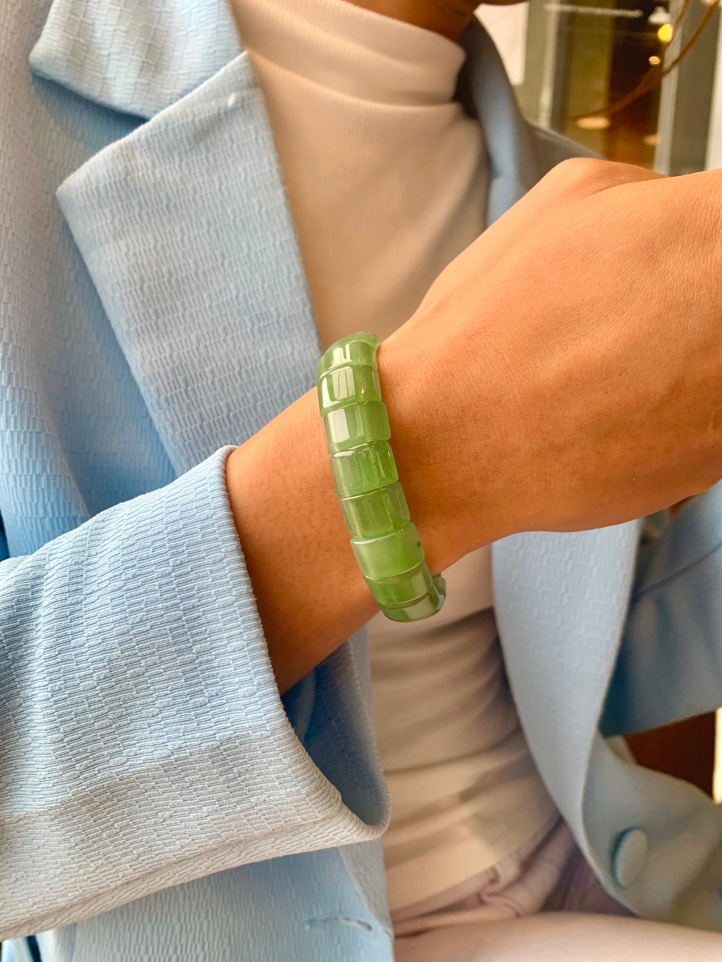 Green Aventurine Stone Style Bracelet